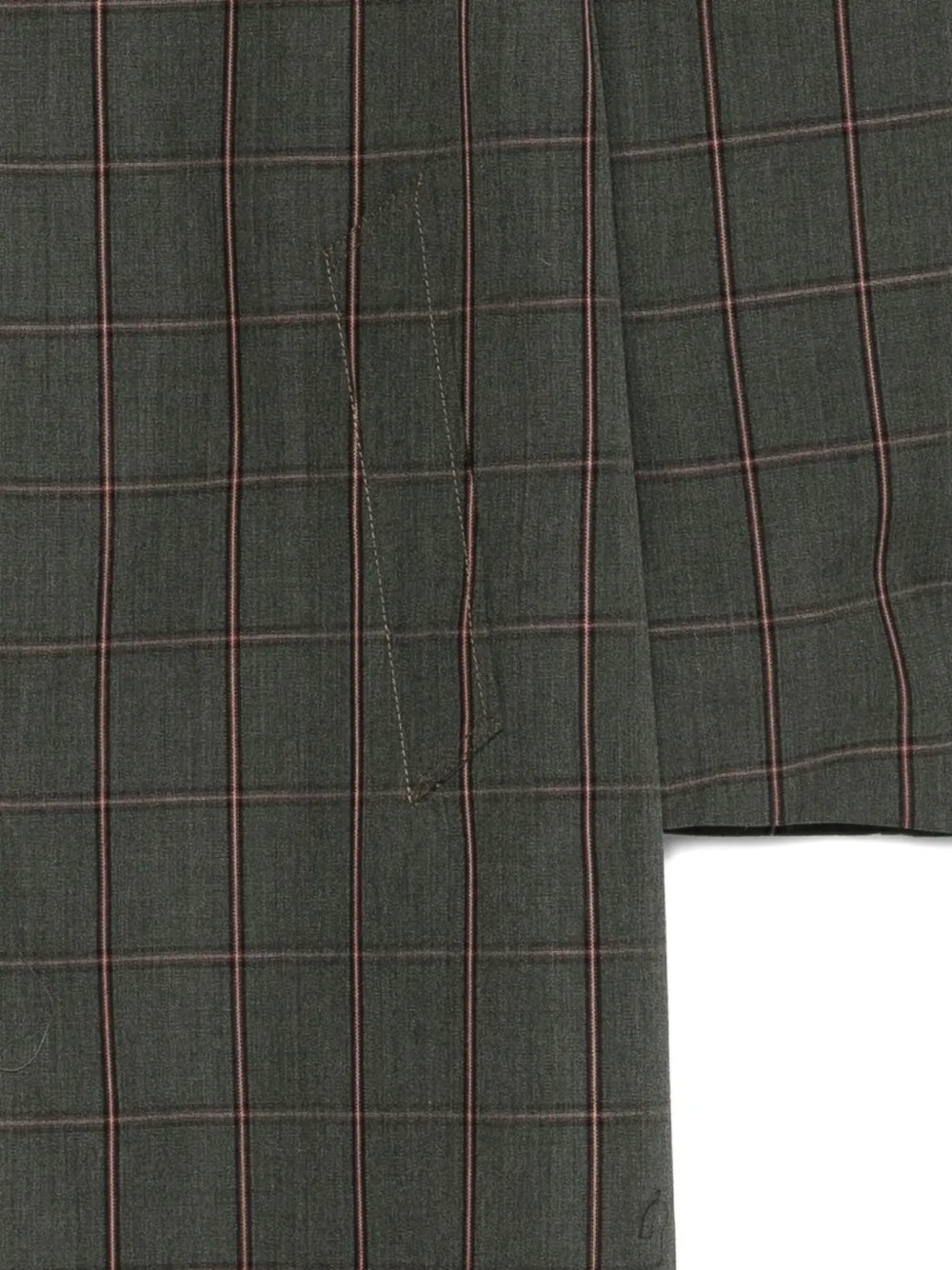 Meryll Rogge Check Coat In Green