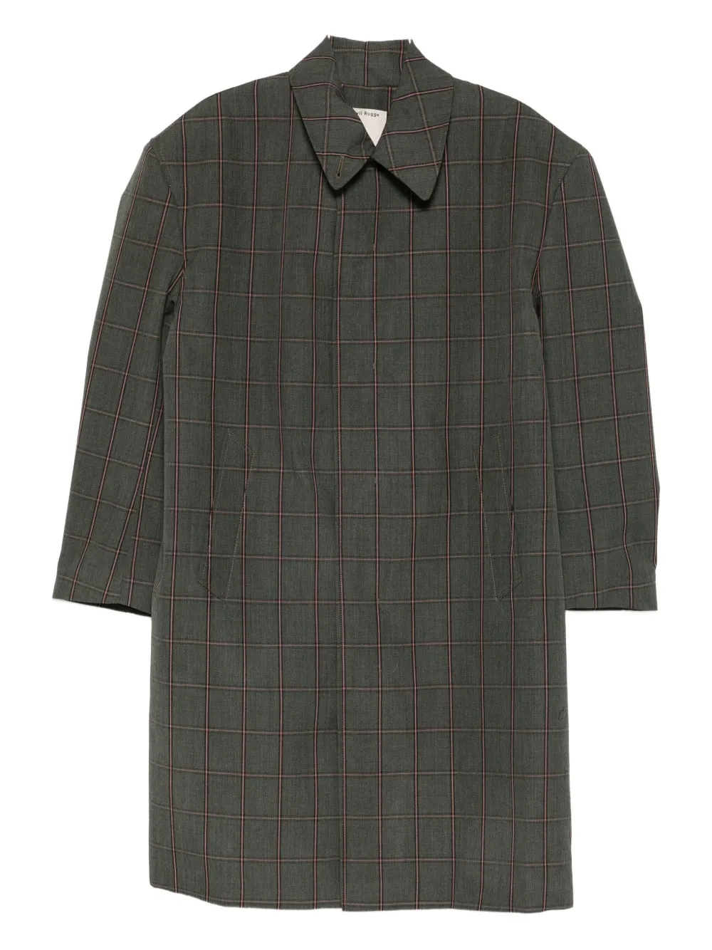 Meryll Rogge Check Coat In Green
