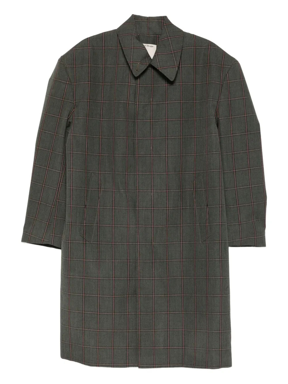 MERYLL ROGGE check coat | Green | Image 1