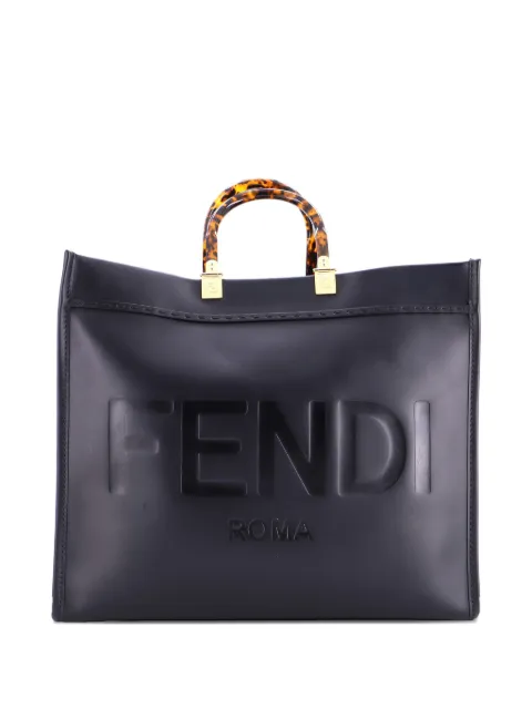 Fendi Pre-Owned Sunshine Shopper Leather Large tote bag