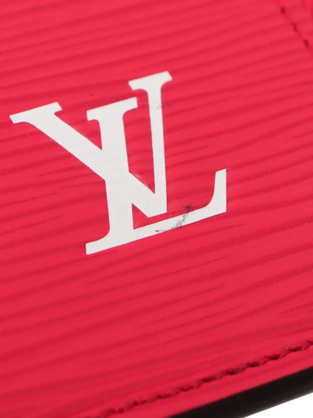 Pre-owned Louis Vuitton 2017 Supreme Epi Pochette Jour Gm Clutch Bag In Red