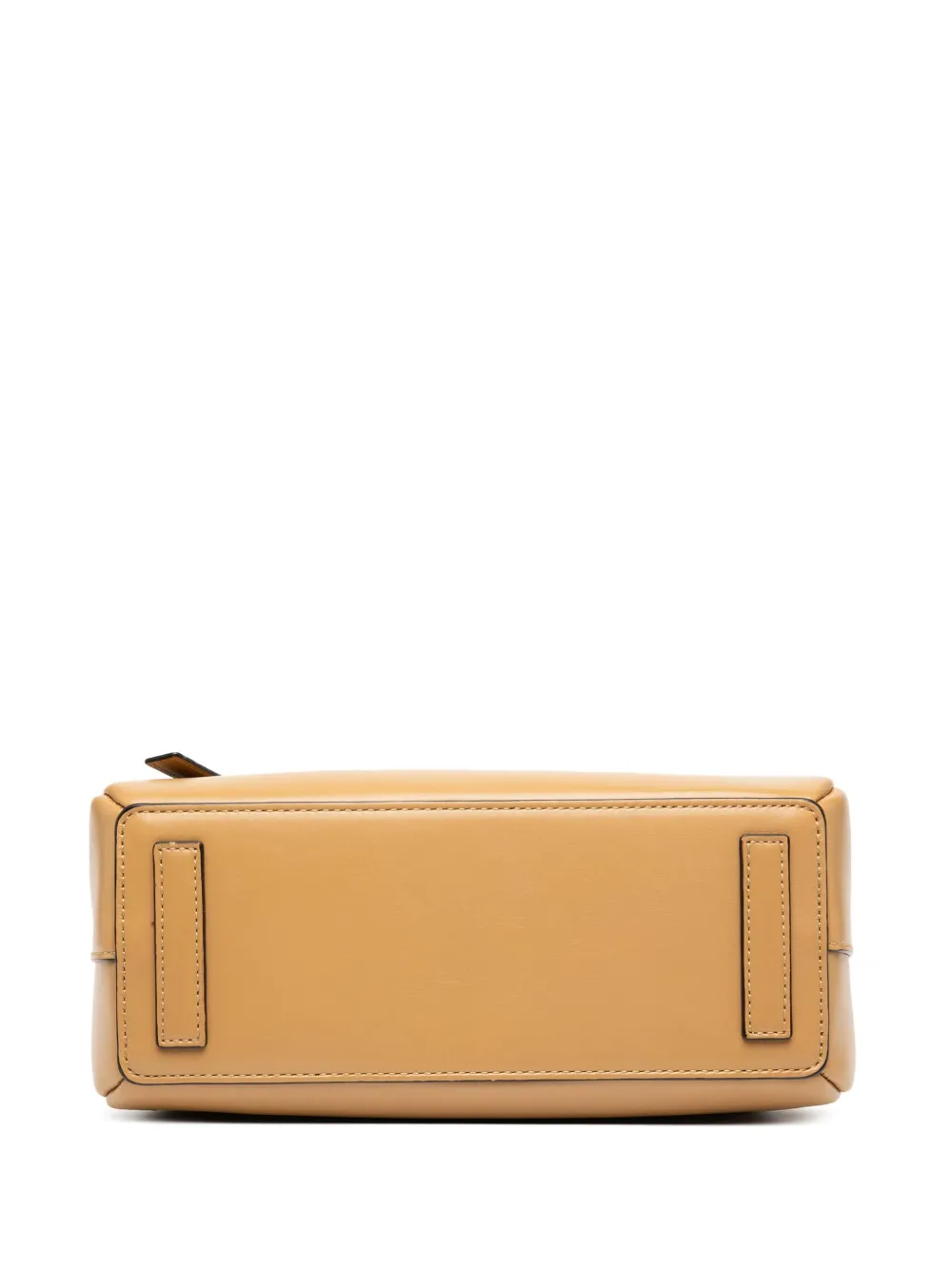 Pre-owned Loewe 2019 Mini Leather Lazo Satchel In Brown