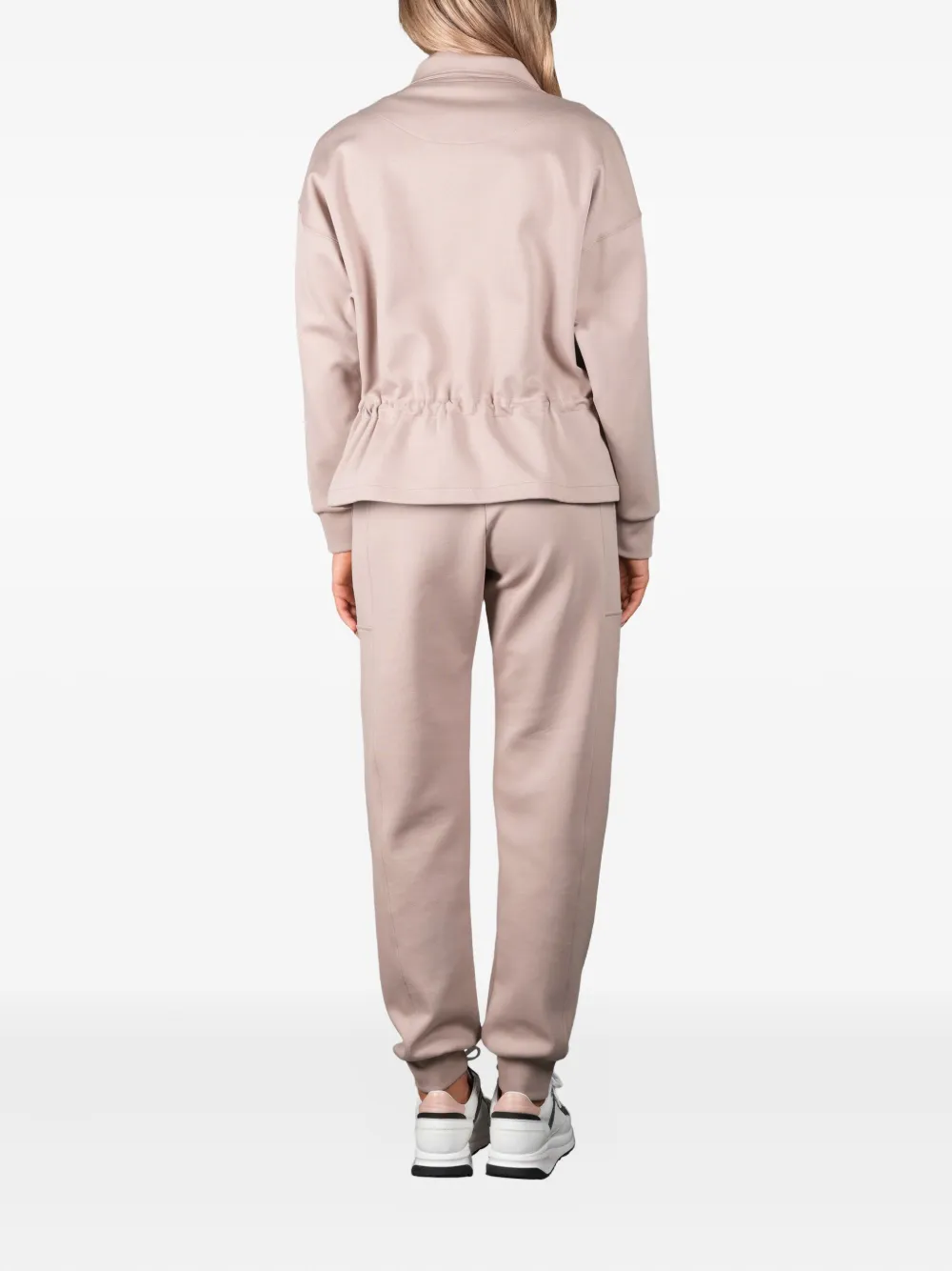 Moorer Derice sweater met rits Beige