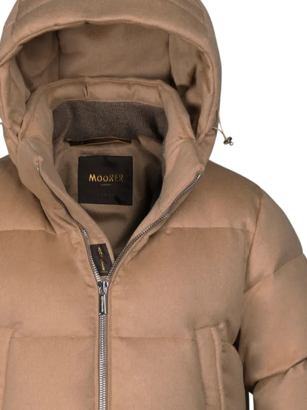 Moorer ベージュ ナイロンジャケット Moorer Valls Hooded Jacket | Neutrals | FARFETCH