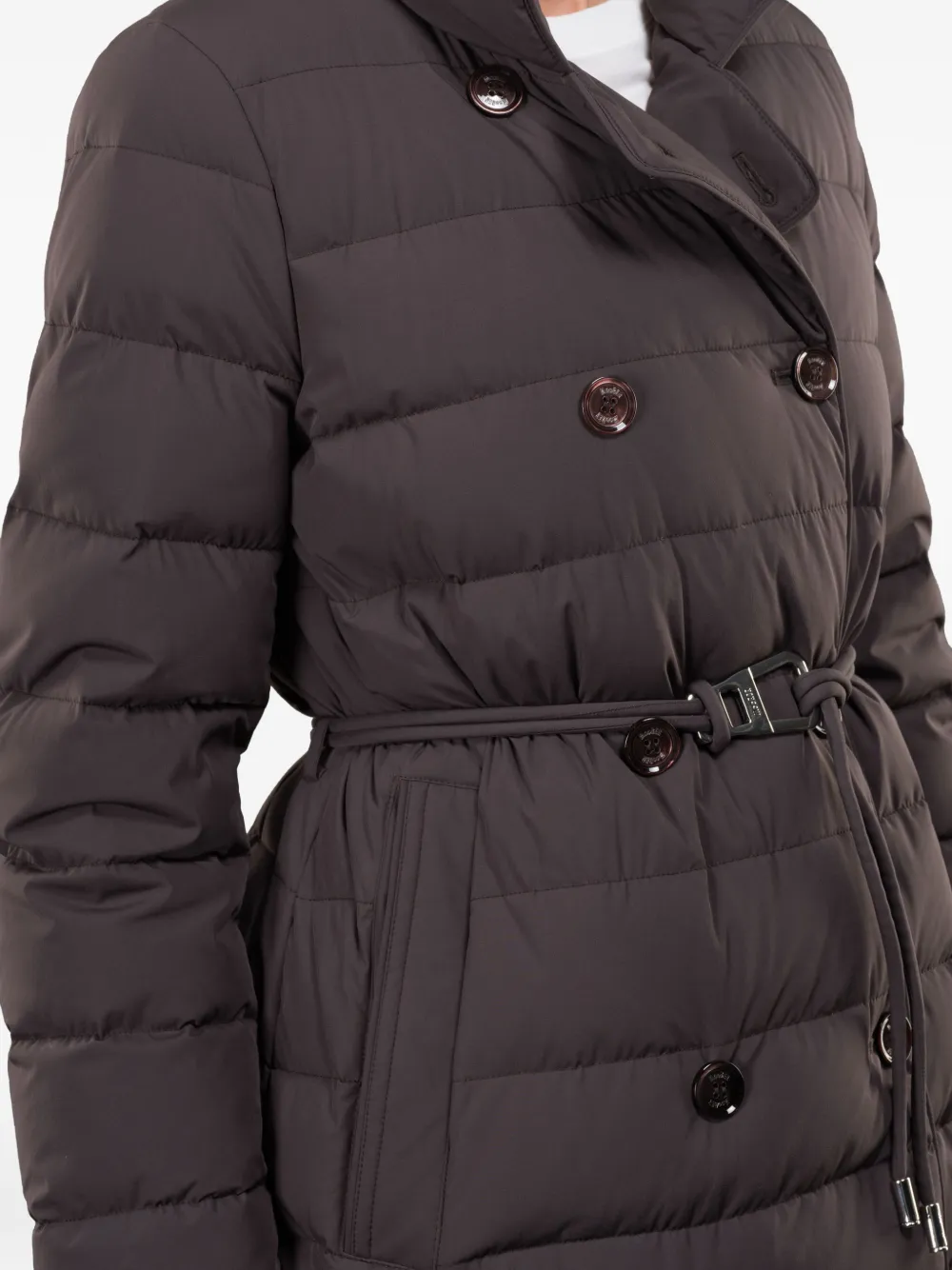 Raely Double-Breasted Belted Coat