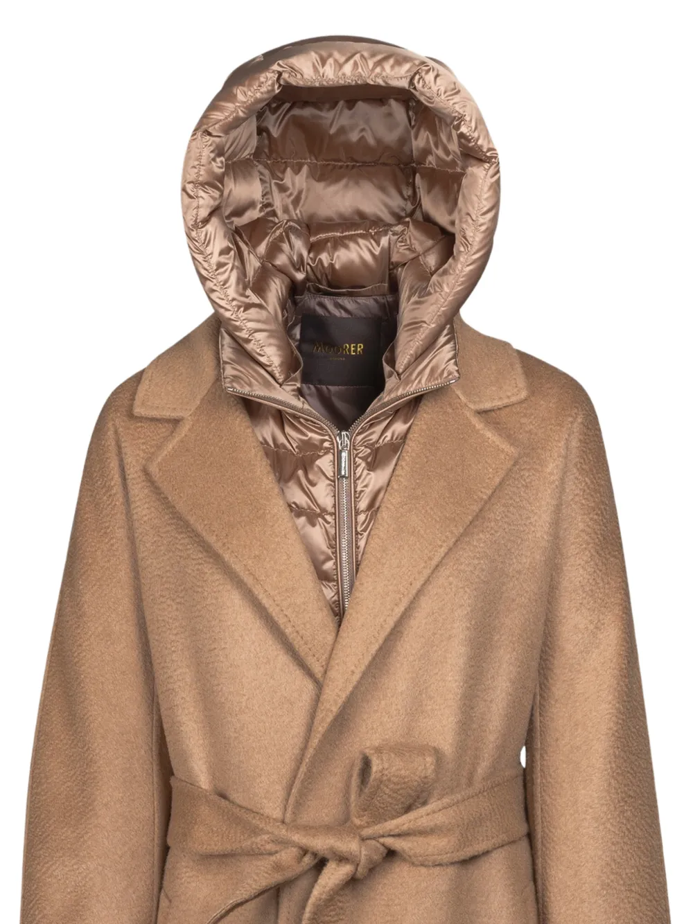 Olivie Hooded Belted Coat