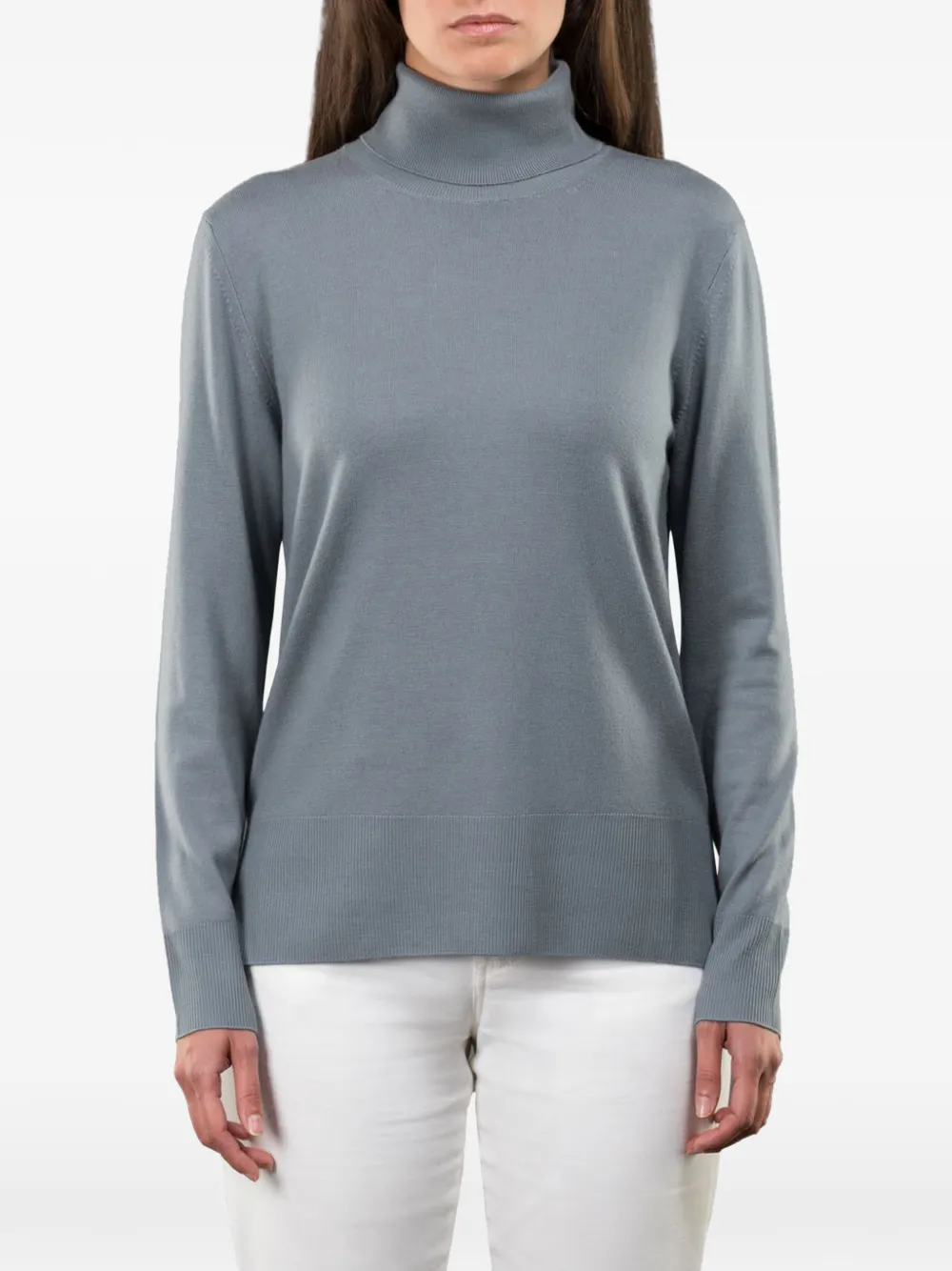 Moorer Nataly roll-neck sweater - Grigio