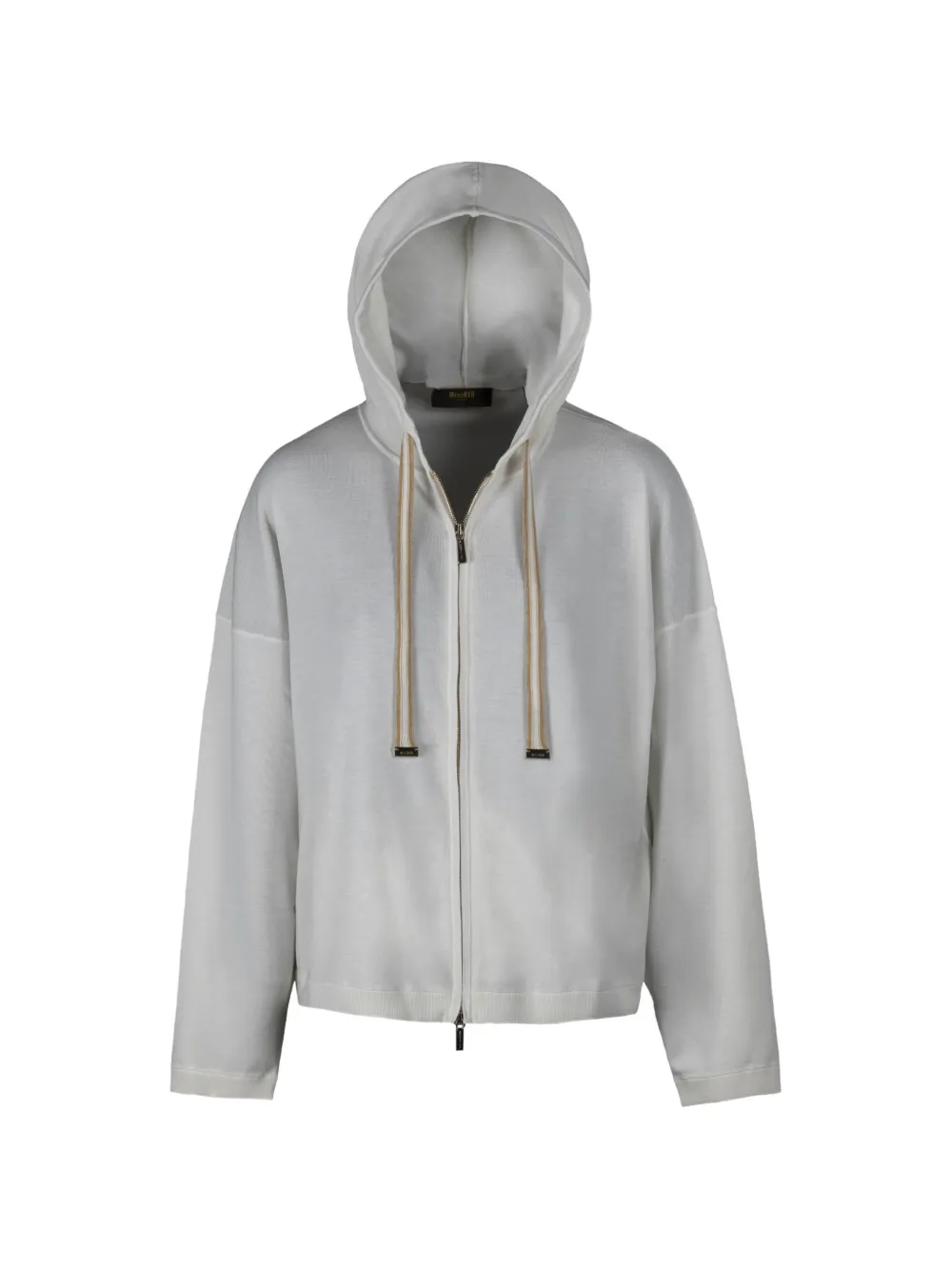 Moorer Ametea zip-up hoodie - Bianco