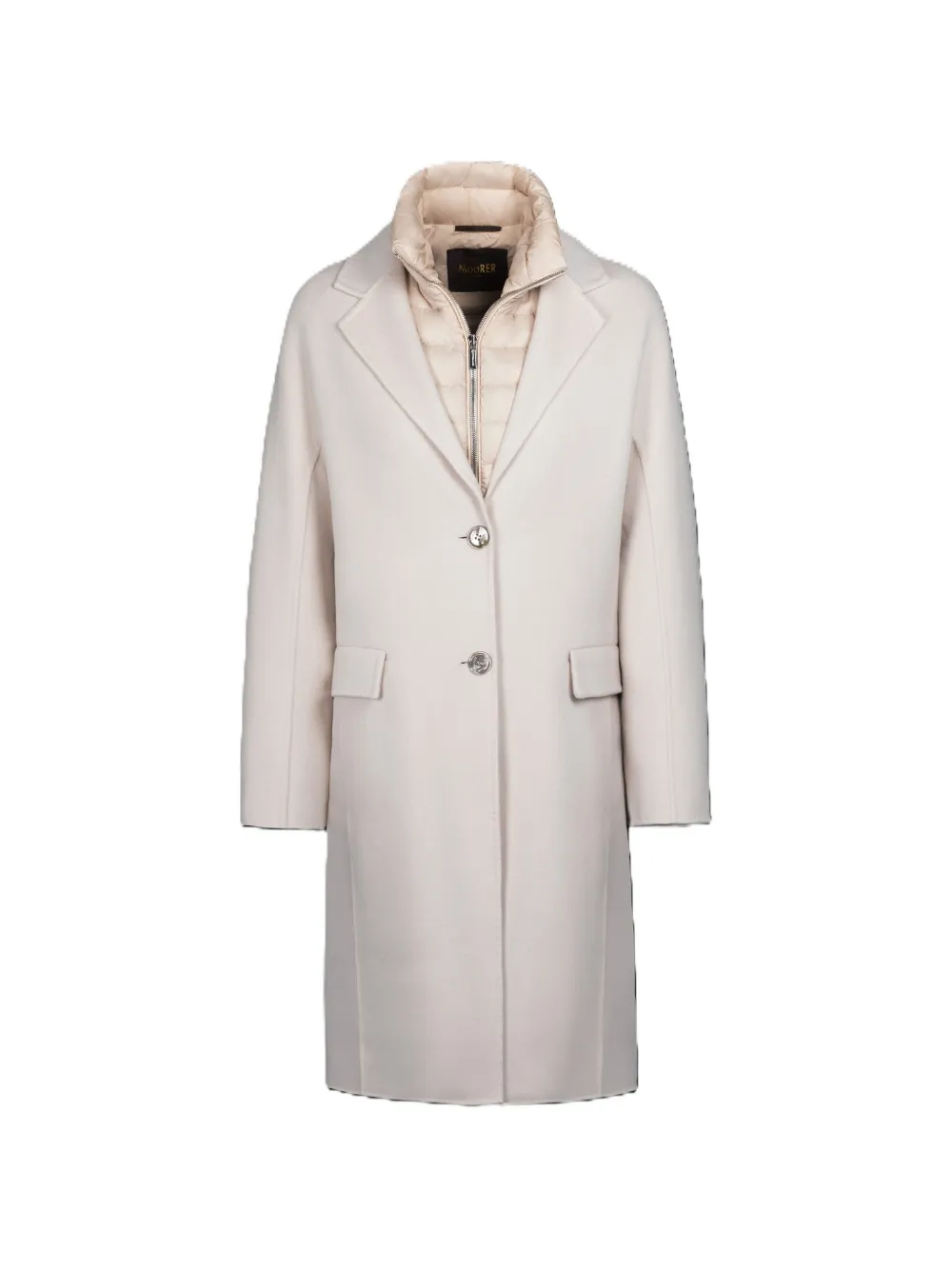 Moorer Cassie layered coat - Toni neutri