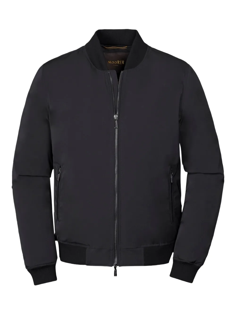 Moorer zip-up bomber jacket | Black | Image 1