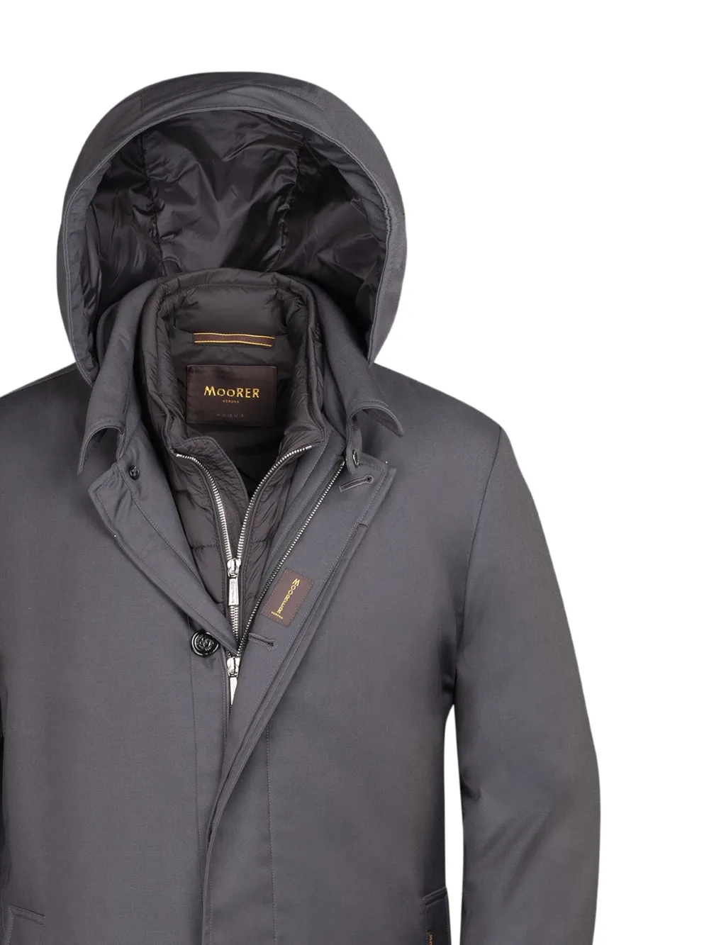 Moorer layered hooded coat | Parkas | Image 2