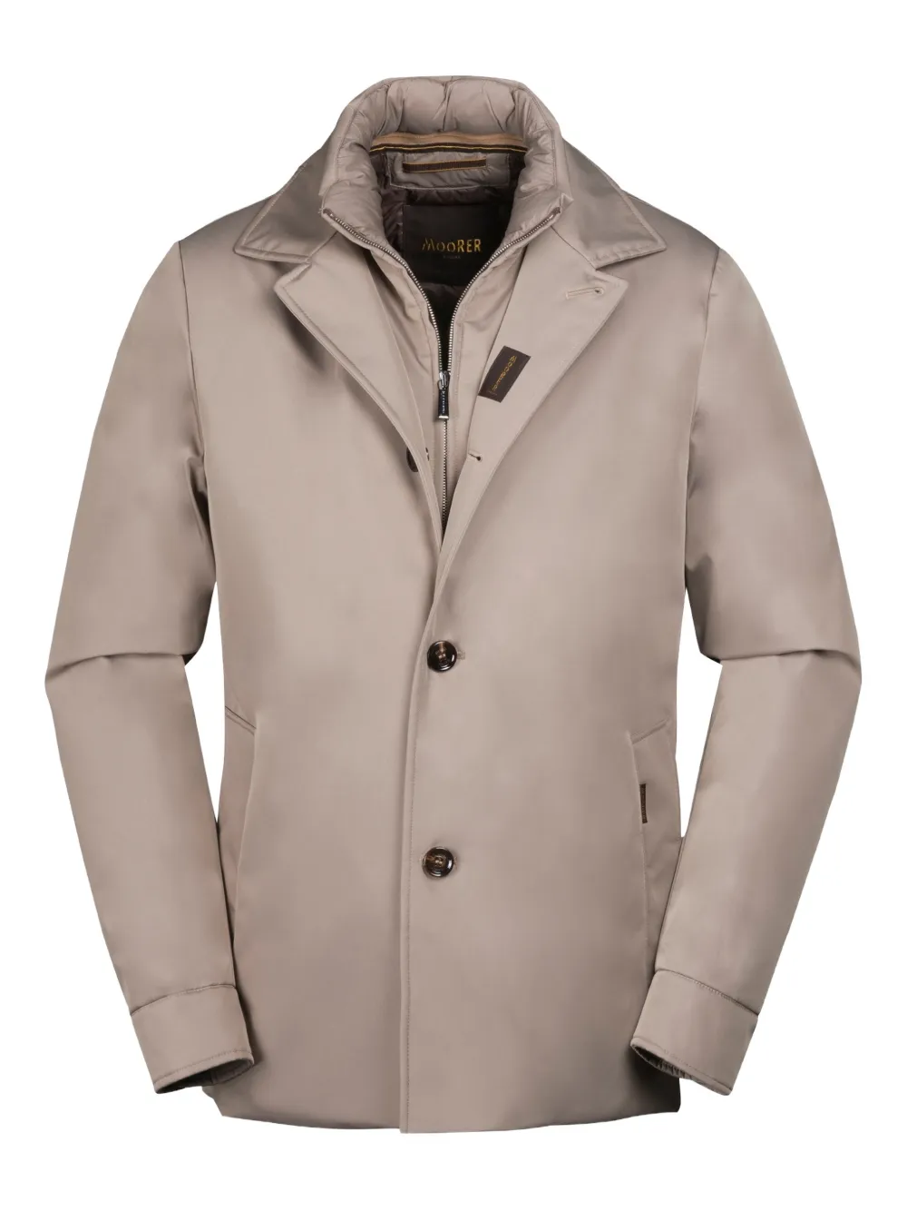 Moorer Mendel button-collar jacket | Neutrals | Image 1