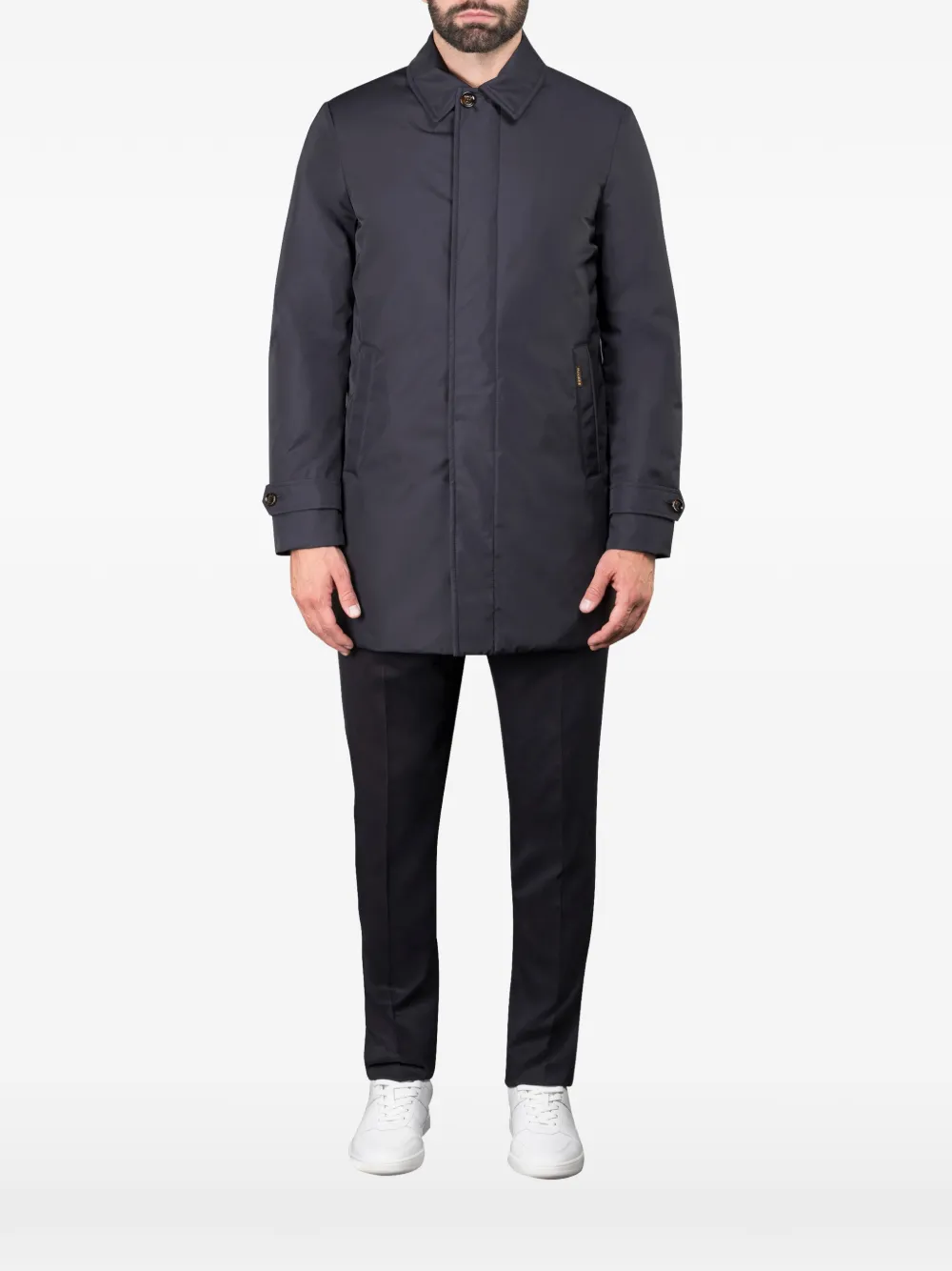 Moorer Vitali-SE1 zip-up coat | Blue | Image 1