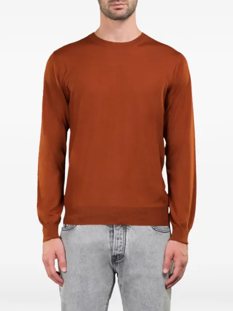 Moorer pull Orvieto à col ras-de-cou