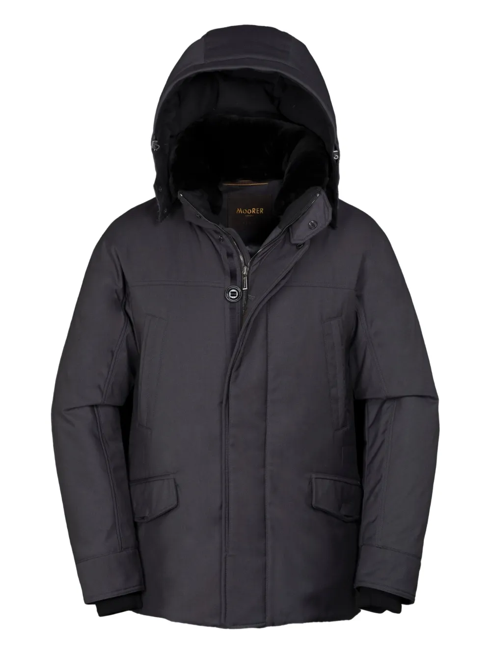 Moorer Sisto-Pum hooded jacket | Grey | Image 1