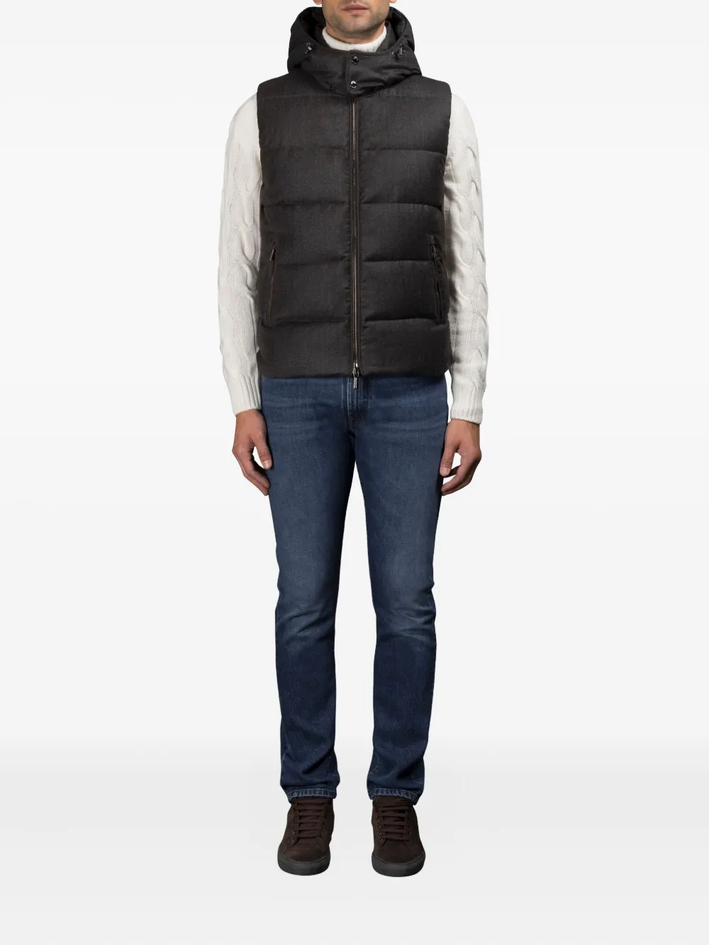 Moorer FIRE-FF hooded zip jacket | Waistcoats & Gilets | Image 2