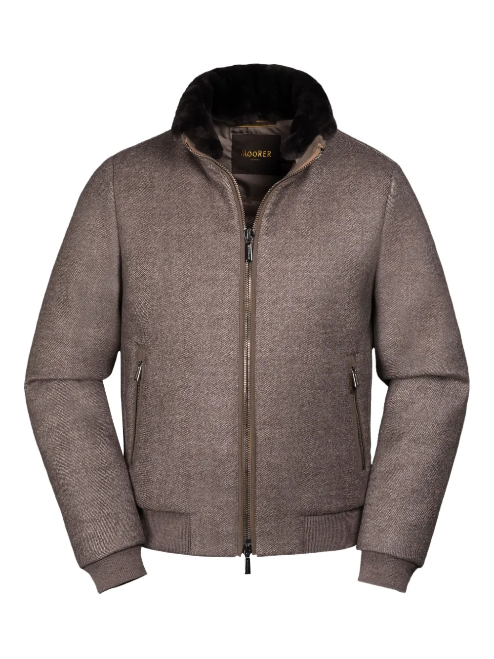 Moorer Bellati wool bomber jacket | Brown | Image 1