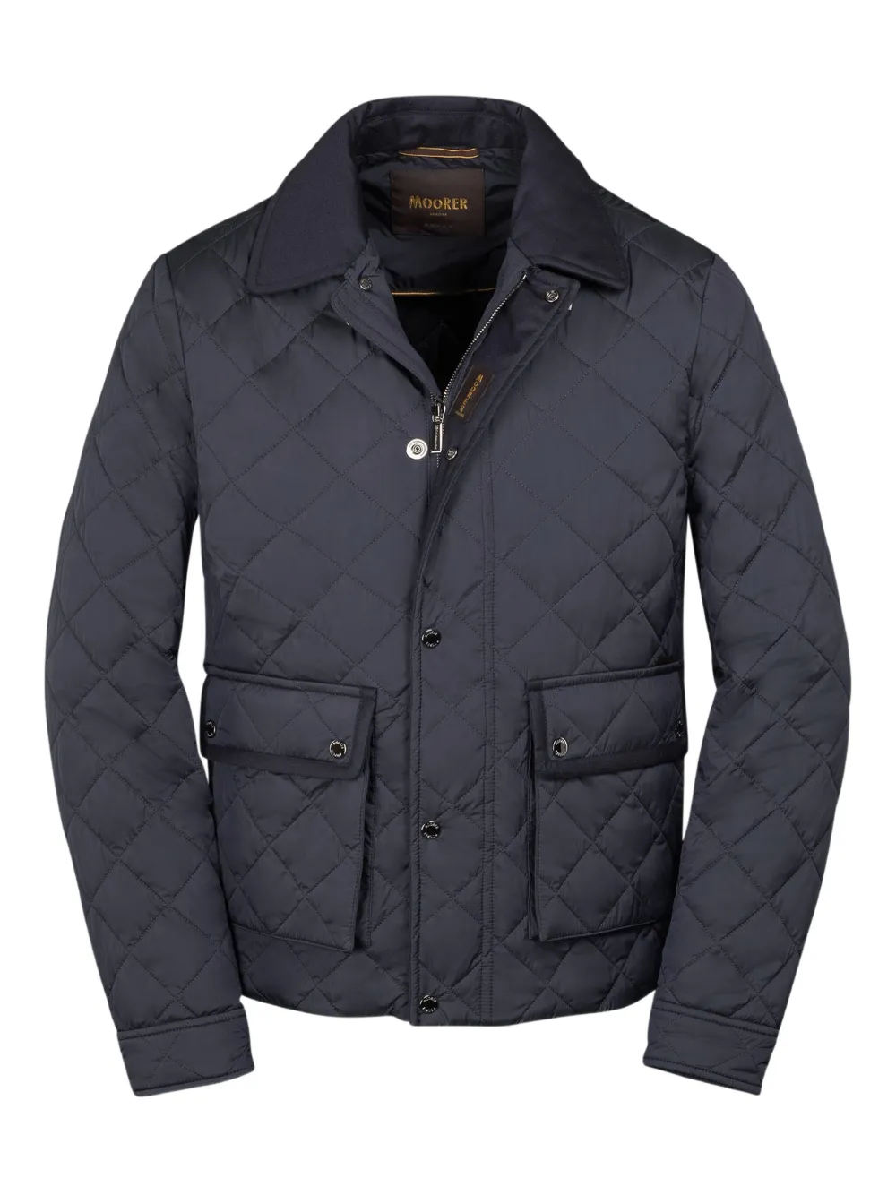 Moorer quilted flap-pocket jacket | Blue | Image 1