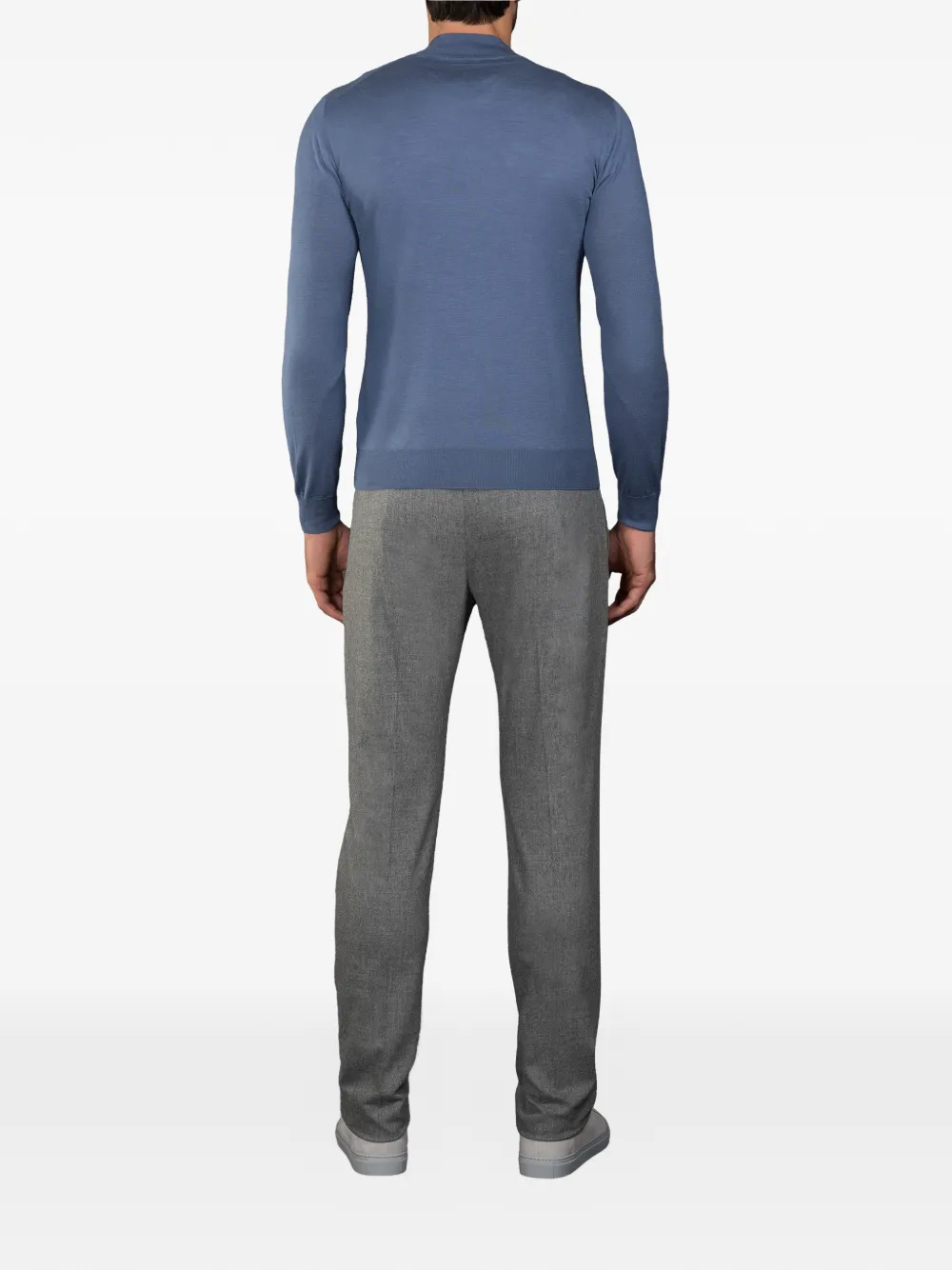  Moorer Terni Half-zip Sweater - Blue 