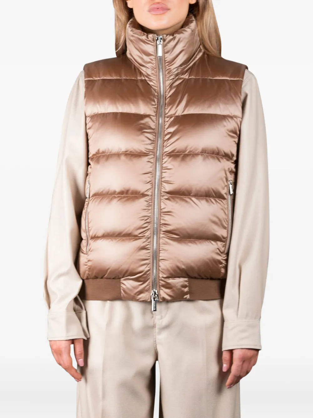 Moorer Layre-hc Hooded Padded Jacket In Gold