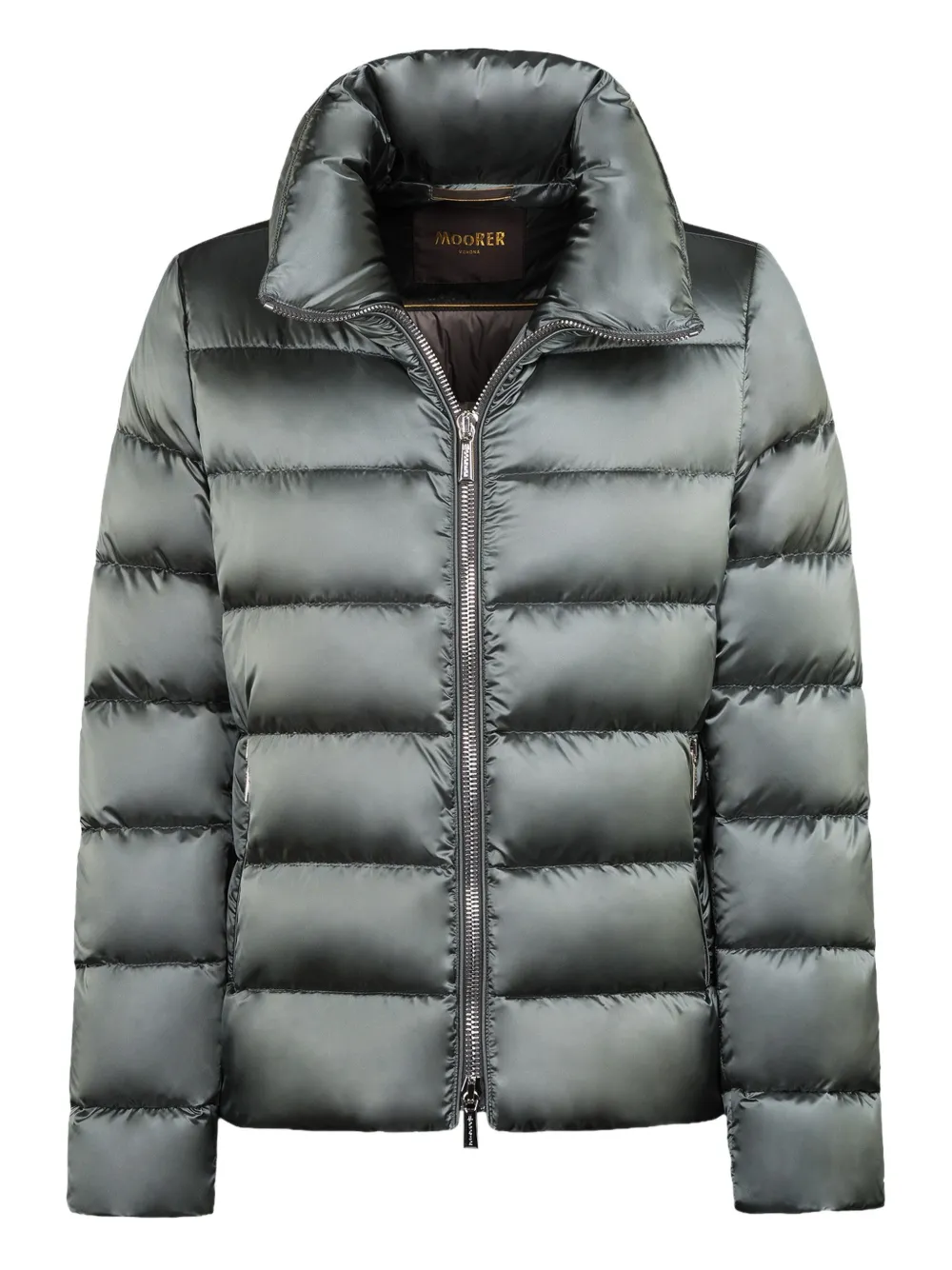 Moorer Argentea zip puffer jacket - Grigio