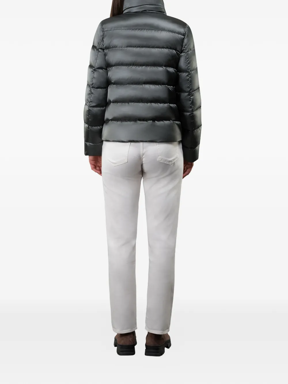  Moorer Argentea Zip Puffer Jacket - Grey 