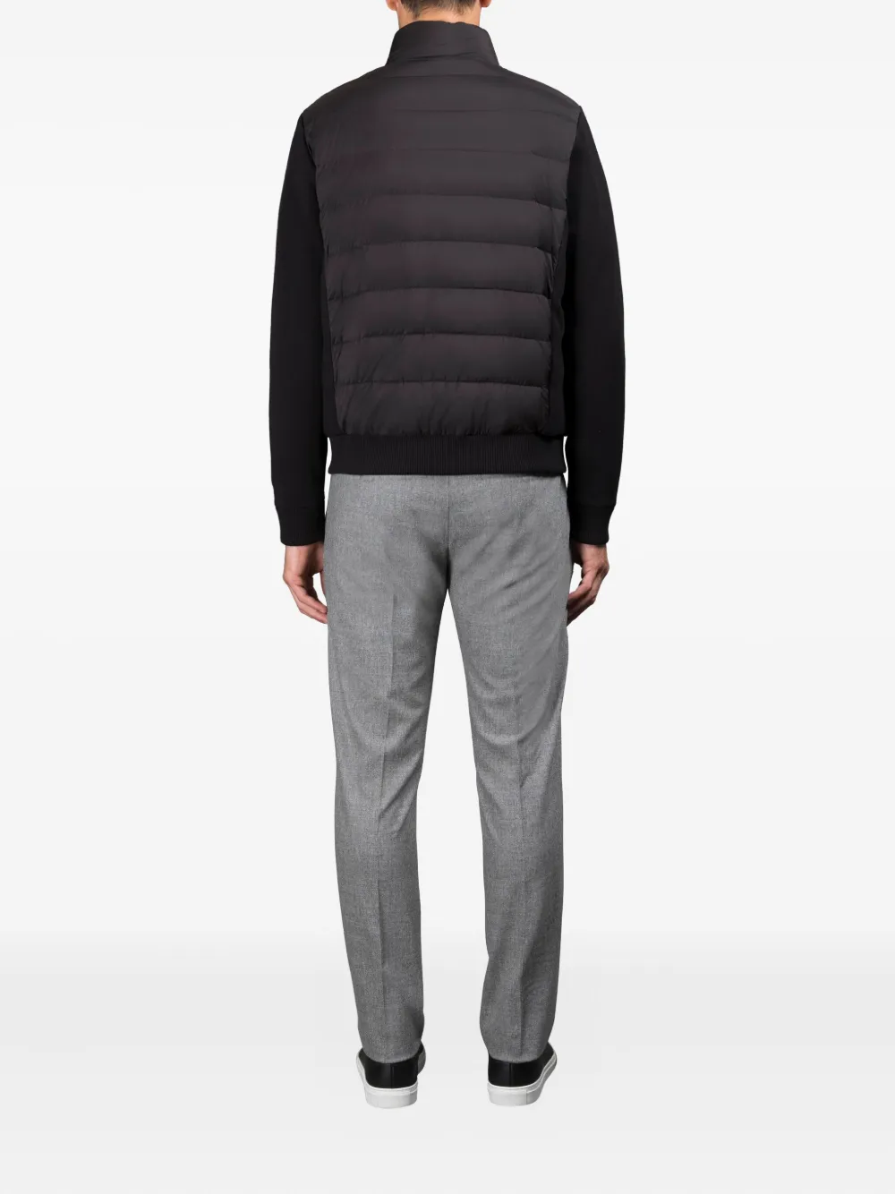 Moorer Lanzi-S3Z gewatteerd jack met rits Zwart