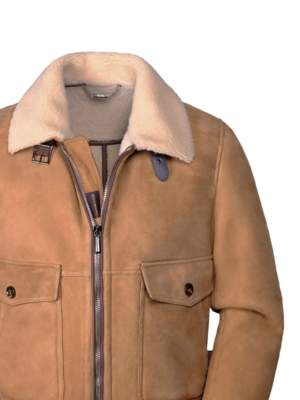 Moorer FIANO-ME7 shearling collar pocket jacket | Leather Jackets | Image 2