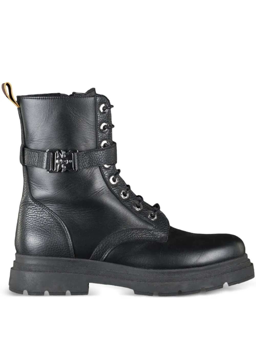 Moorer Lavinia buckle lace-up boots | Black | Image 1