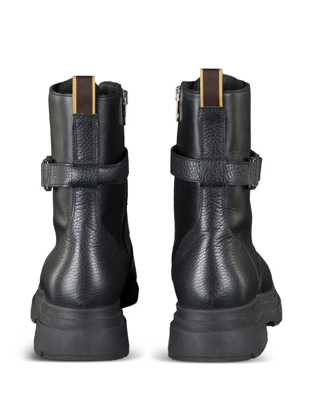  Moorer Lavinia Buckle Lace-up Boots - Black 