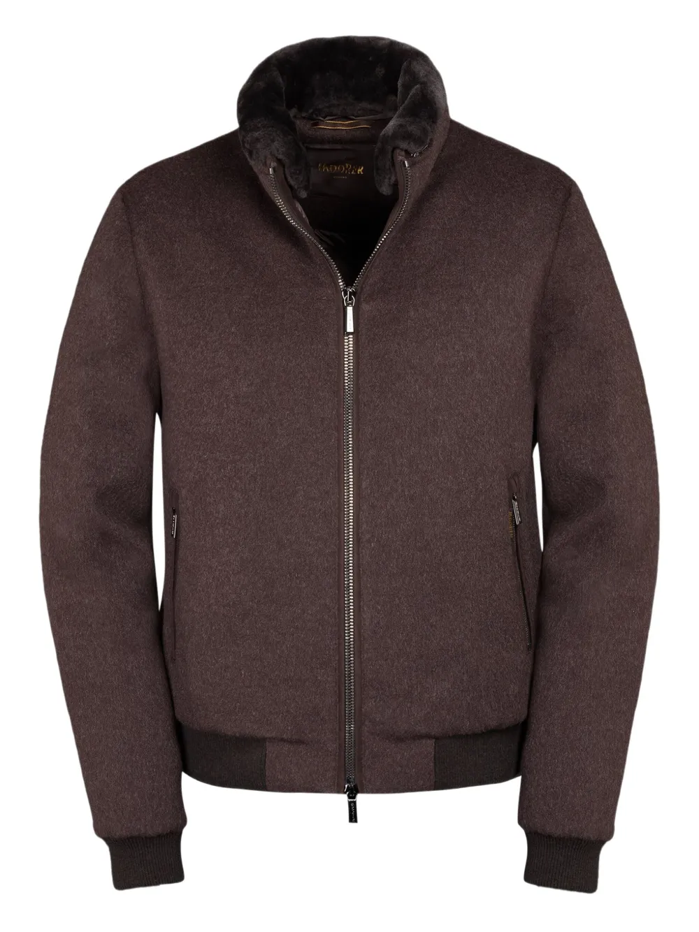 Moorer BELLATI-LE zip collar jacket | Brown | Image 1