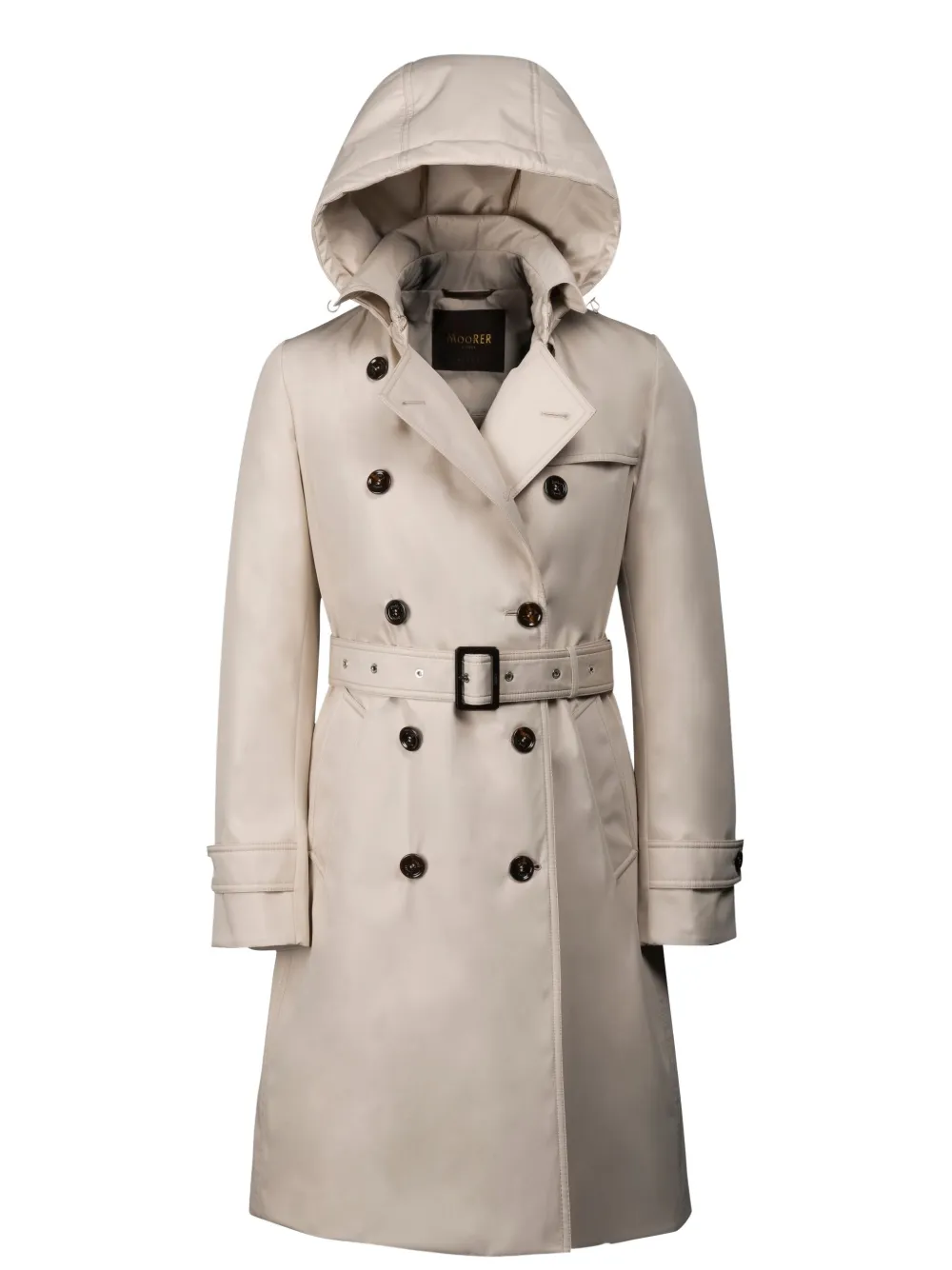 Moorer Rolita-j-se1 Double-breasted Jacket In Neutral
