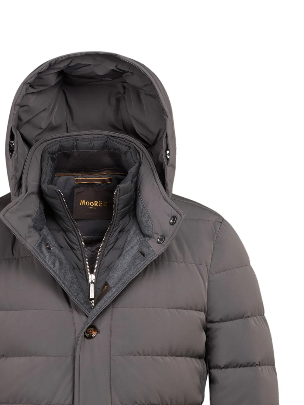 Moorer CALANDRI-KN hooded button jacket | Down Jackets | Image 2