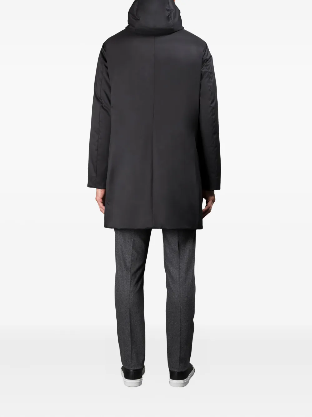 Moorer Vannes-ADS jack met capuchon en rits Zwart