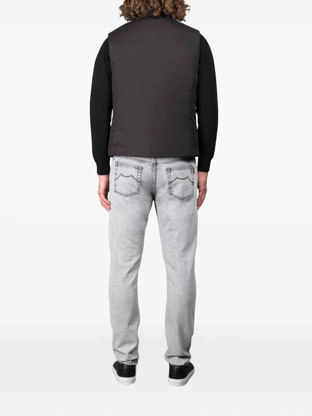 Moorer Uros-skt gilet Zwart