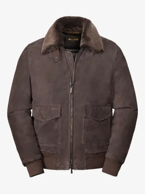 Moorer Antenore-ur collar pocket jacket