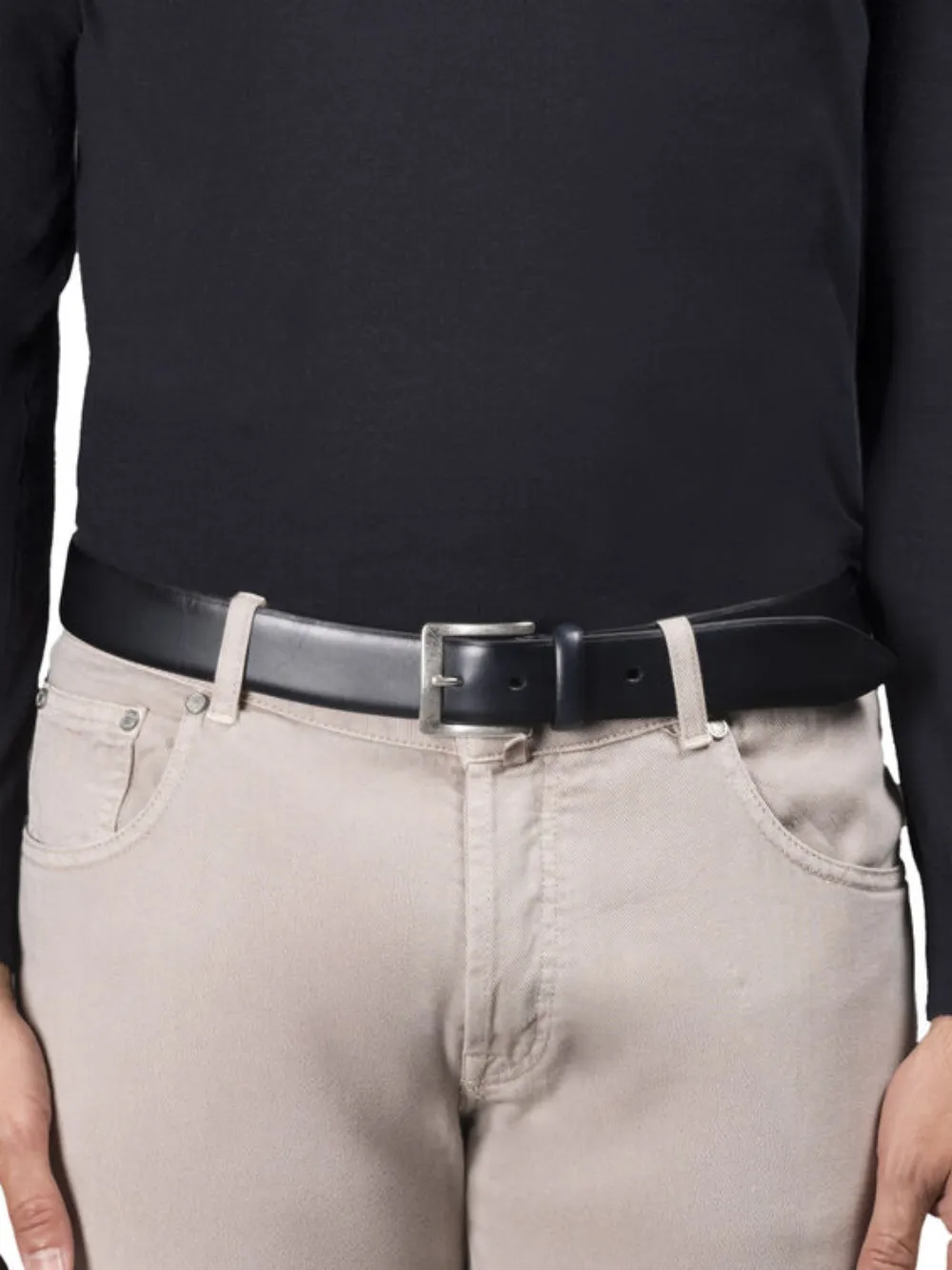 Moorer Cintura Berth-ash in pelle - Blu