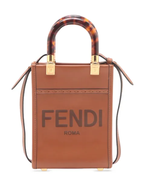 Fendi Pre-Owned 2010-2025 Mini Leather Sunshine Shopper Tote satchel