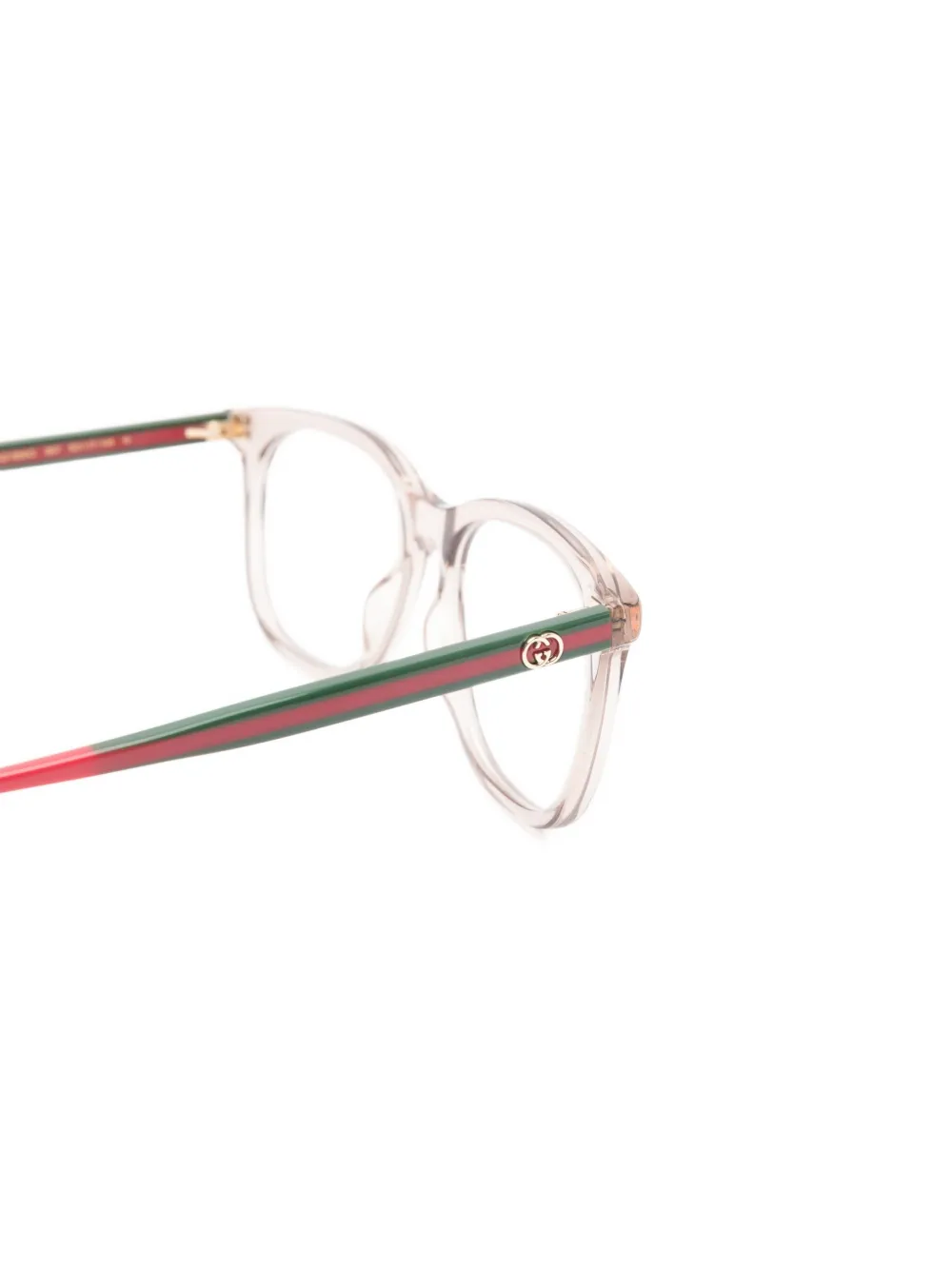Gucci Eyewear Bril met logodetail Bruin