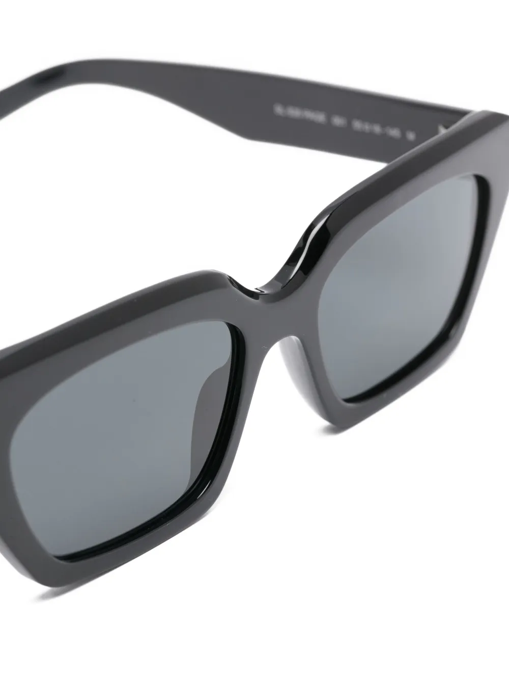 Saint Laurent Eyewear Zonnebril met vierkant montuur Zwart