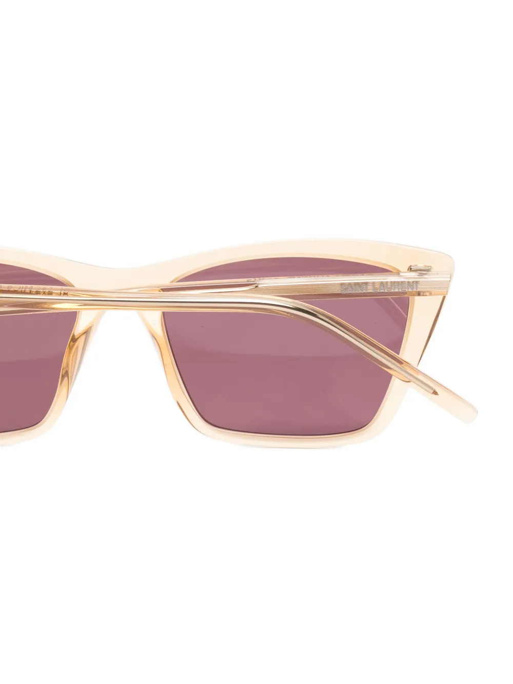 Saint Laurent Eyewear Mica zonnebril met cat-eye montuur Bruin