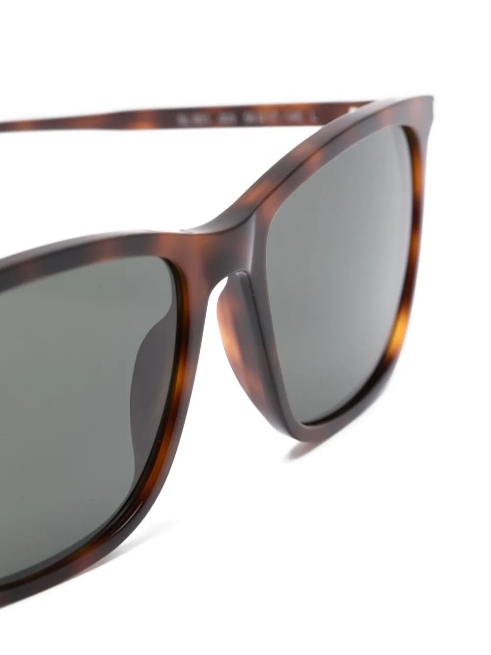 Saint Laurent Eyewear Zonnebril met rechthoekig montuur Bruin