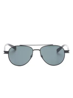 SAINT LAURENT サンローラン パイロットサングラス 黒 付属品あり Saint Laurent Eyewear パイロット サングラス | ブラック | FARFETCH JP