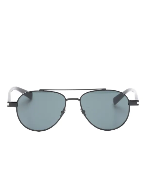 Saint Laurent Eyewear パイロット サングラス | ブラック | FARFETCH JP