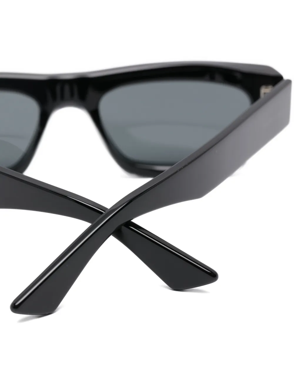 Saint Laurent Eyewear Zonnebril met rechthoekig montuur Zwart