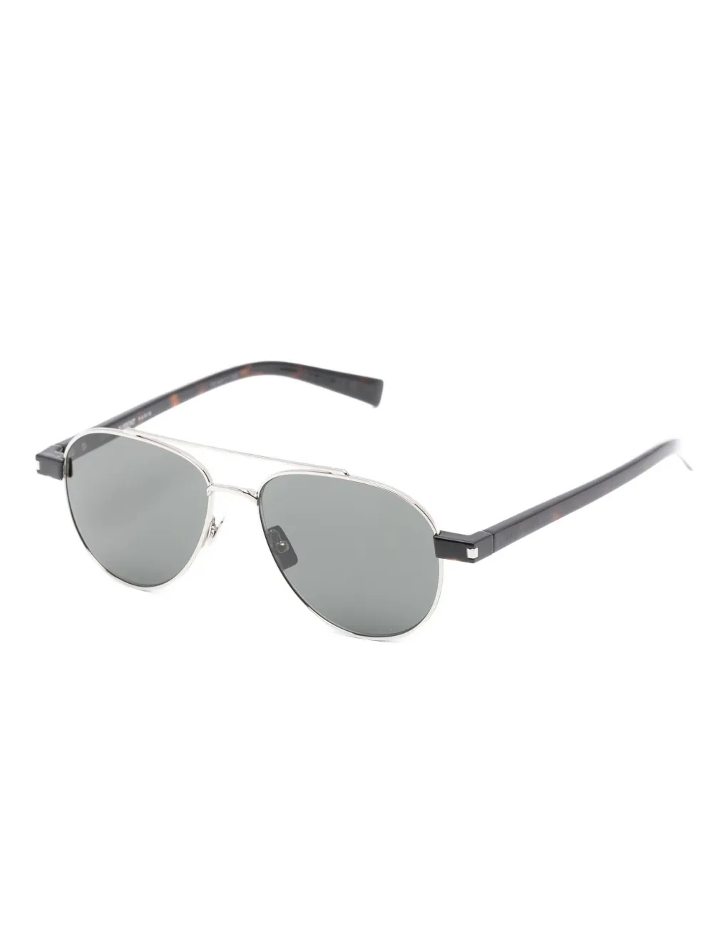 Saint Laurent Eyewear Zonnebril met piloten montuur - Zilver