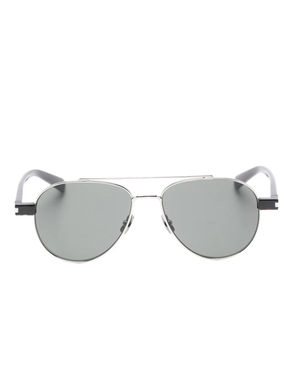 Saint Laurent Eyewear pilot-frame sunglasses | Silver | Image 1