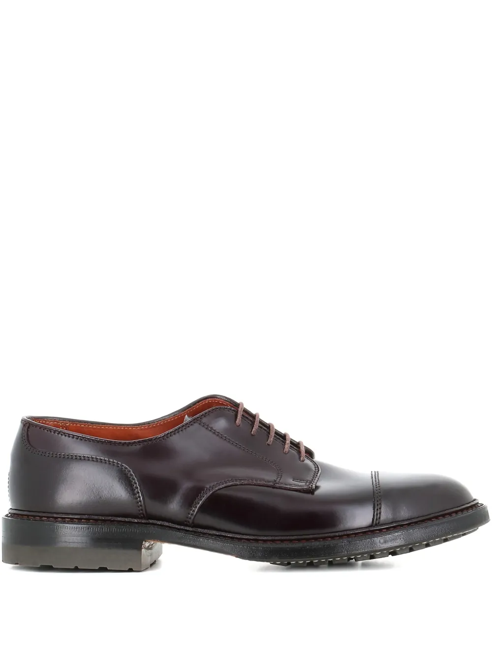Alden Derby schoenen met bewerkte neus Bruin