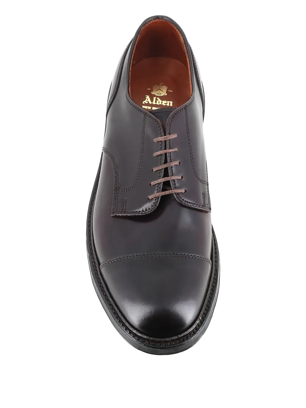 Alden Derby schoenen met bewerkte neus Bruin