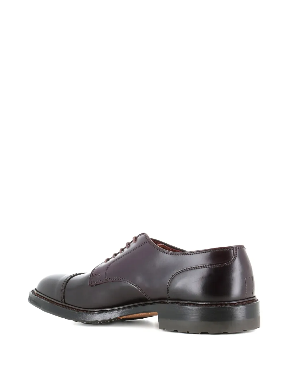 Alden Derby schoenen met bewerkte neus Bruin